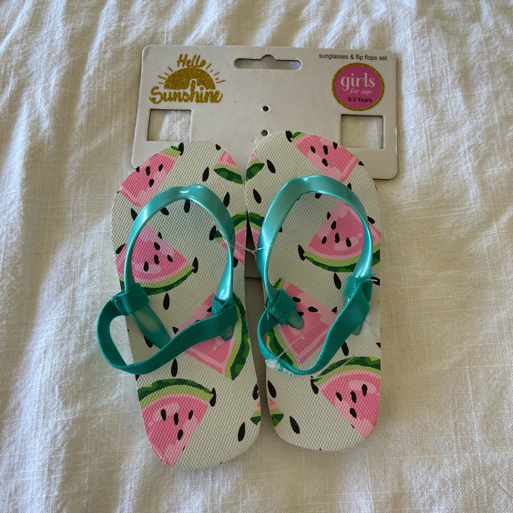 toddler girl 2T sandals new slip flops